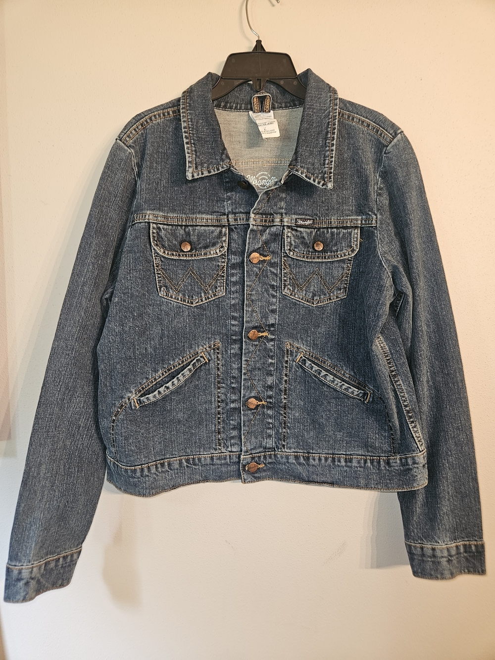 Wrangler Colab With MODCLOTH Indigo Denim Jacket Size Large